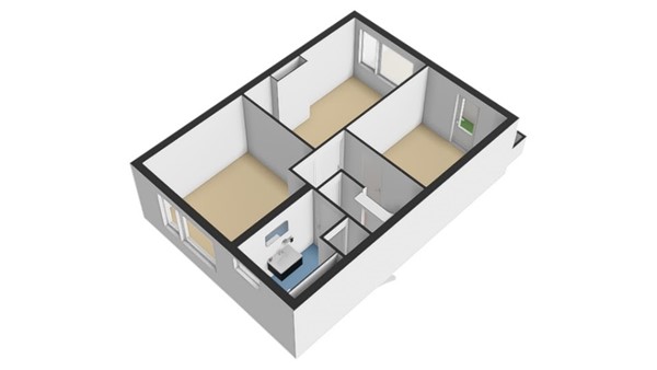 Floorplan - Bilderdijkstraat 42, 2951 TC Alblasserdam